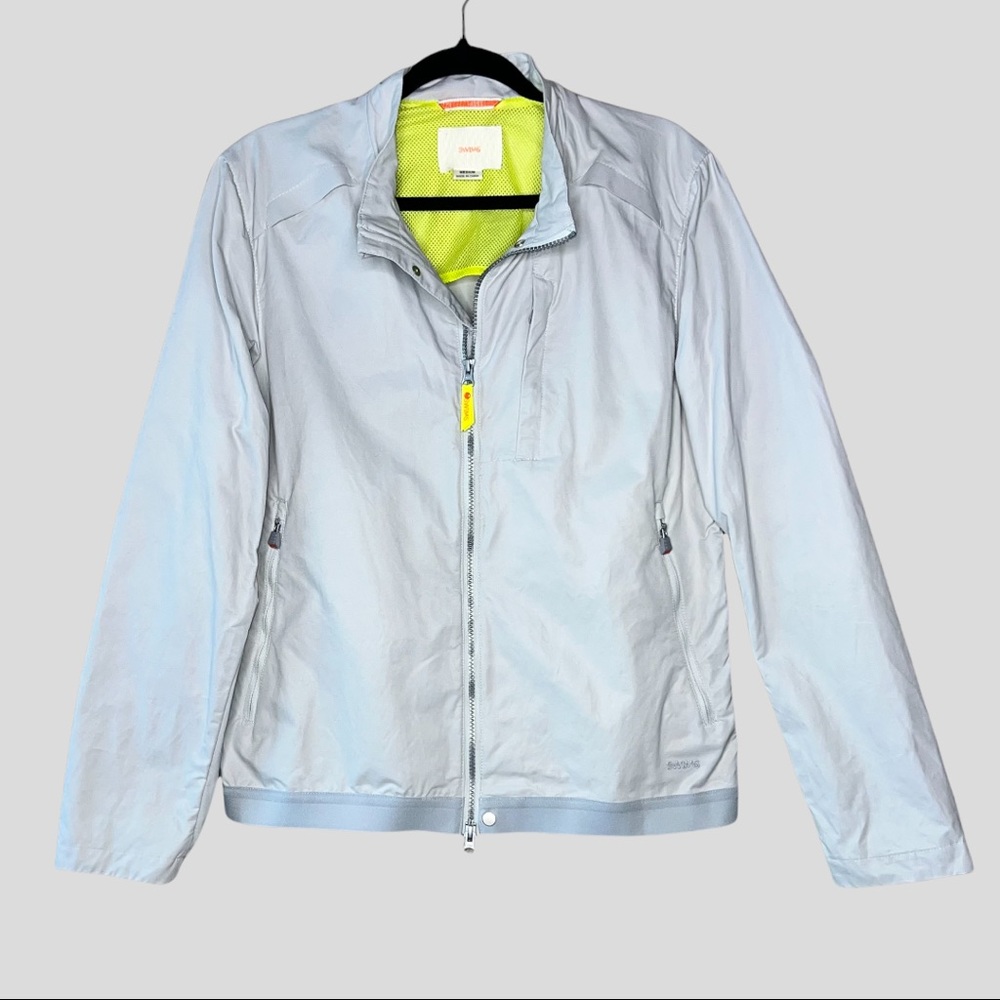 Swims Mens Breeze Full Zip Windbreaker Waterproof Sporty Nylon Jacket Medium
